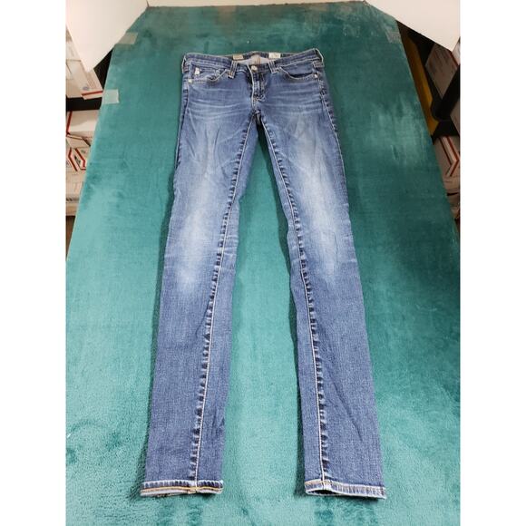 Adriano Goldschmied Jeans Size 26 Womens Blue Ladies Mid Rise Legging Skinny USA - Picture 2 of 13